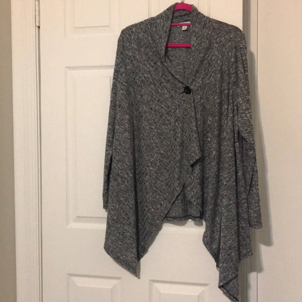 Dana Bachman 1 Button Asymmetrical Cardigan XL